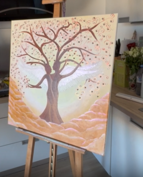 Détail d’une œuvre de Christiane Orsini